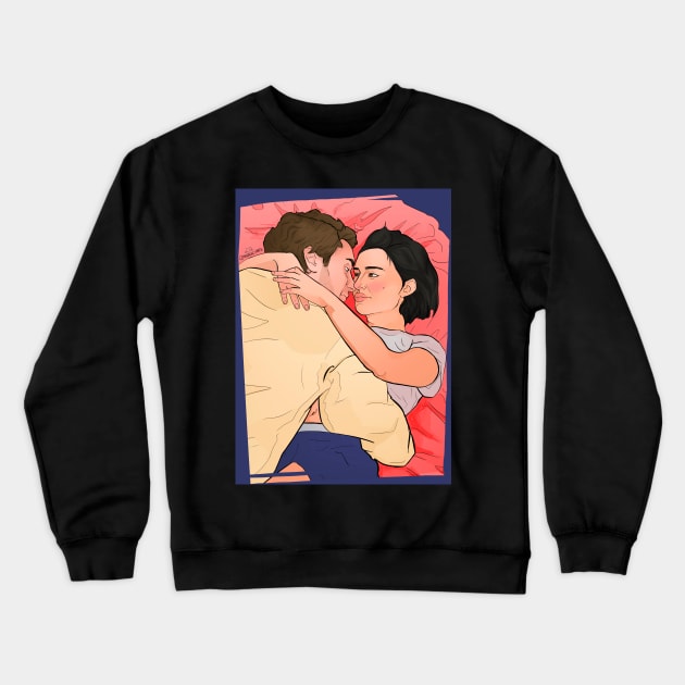 Closer Portrait Crewneck Sweatshirt by @akaluciarts